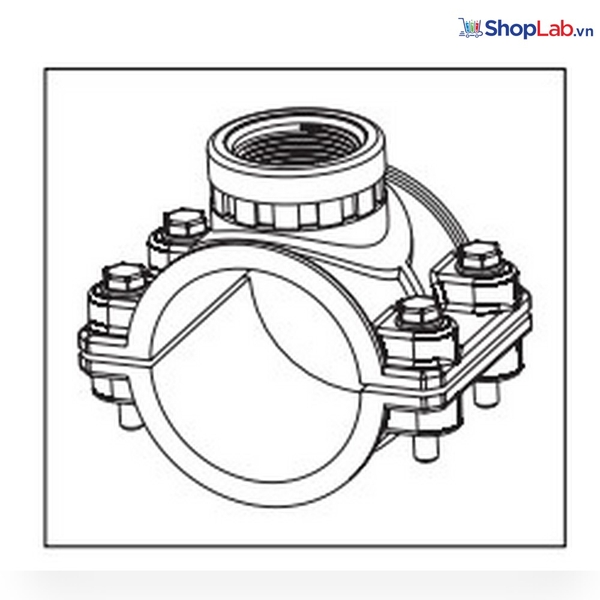 Khớp nối điện cực cho đường ống 75 mm, ren 1 - ¼
