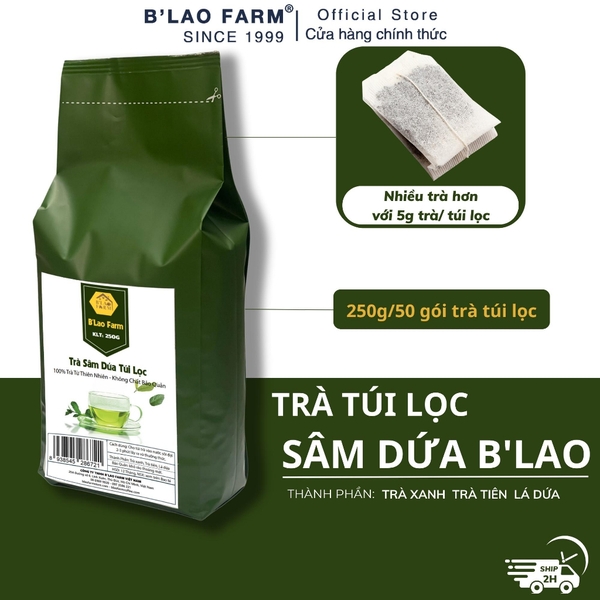 Trà túi lọc sâm dứa B'Lao Farm thanh nhiệt ,giải độc ,đậm vị