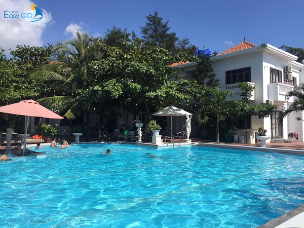 Bể bơi của resort Vườn Dừa