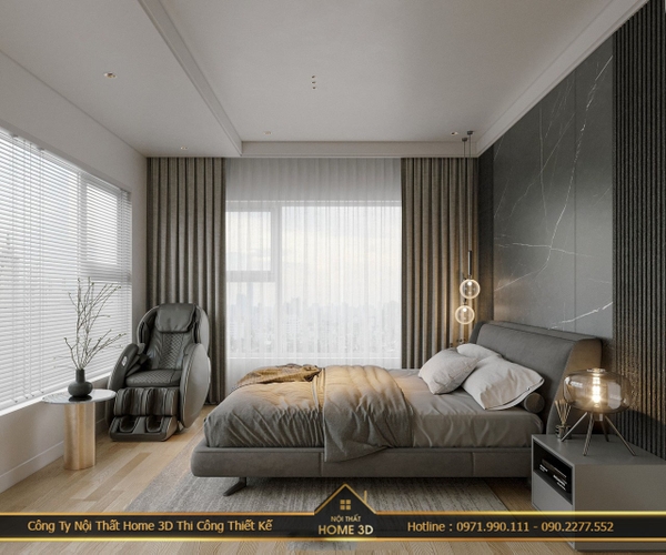 Thiết kế nội thất chung cư master bedroom Home 3D?
