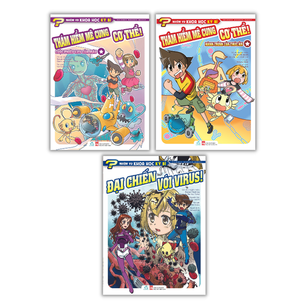 Combo 3 cuốn Manga Khoa học về Sức Khoẻ