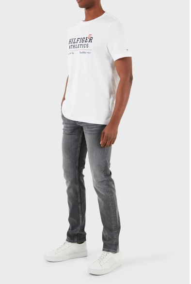 Jean Tommy Hilfiger Normal Waist Straight Fit Jeans Men's Denim Trousers