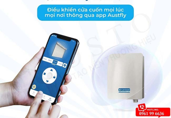 Giá bộ điều khiển cửa cuốn bằng điện thoại