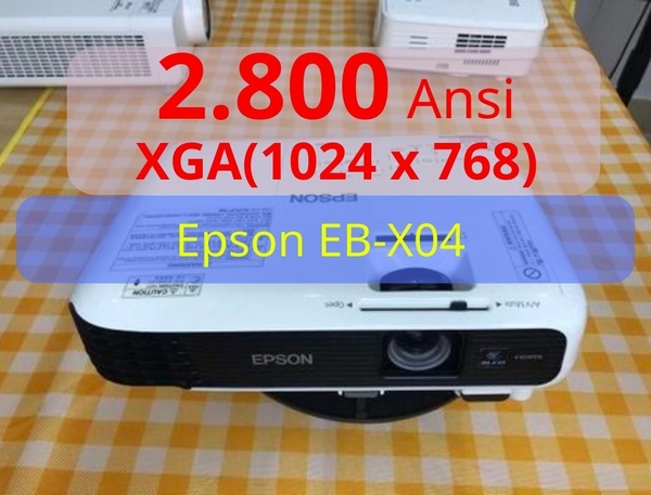 Máy chiếu cũ Epson EB-X04, 2800 Ansi, XGA