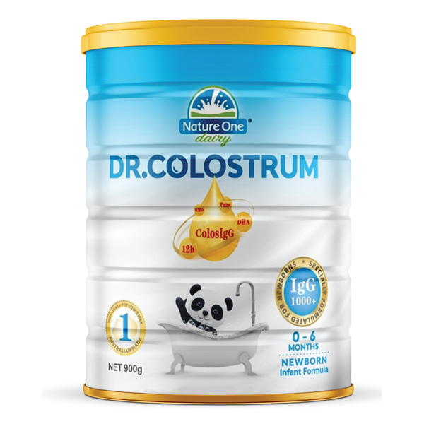 Sữa non tăng cân Nature one Dairy Dr.Colostrum nội địa Úc số 1 800g (trẻ từ 0 – 6 tháng)