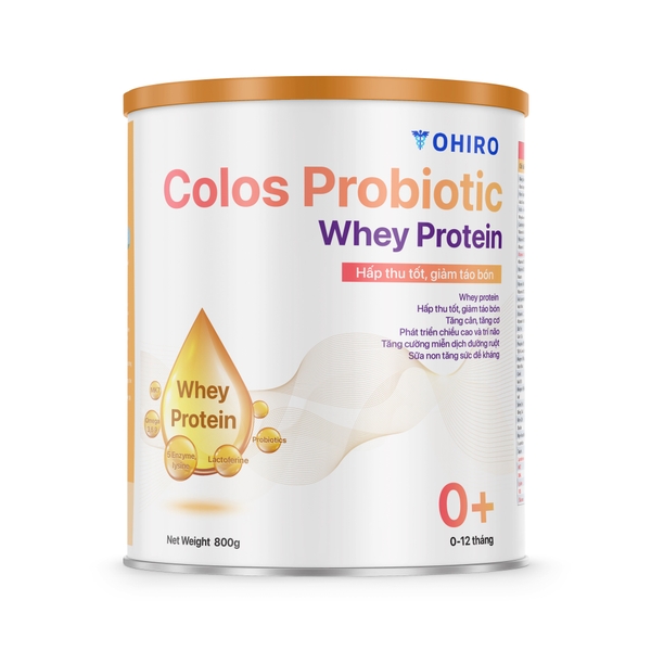 Sữa non Ohiro Probiotic Whey 0+ ngừa táo bón, tiêu hóa tốt