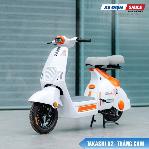 ảnh Xe điện Hottrend Takashi X2 màu trắng