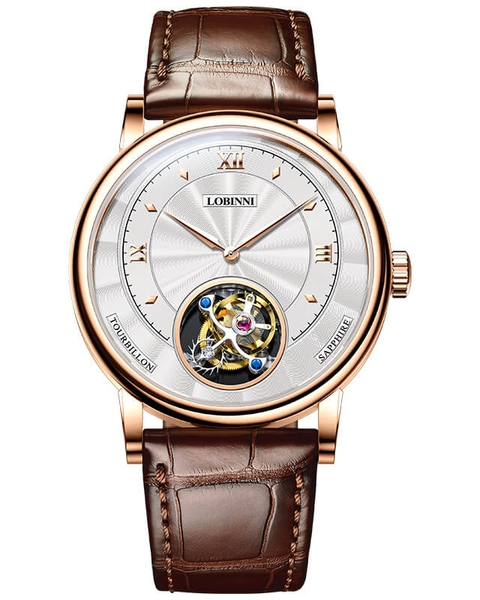 Đồng Hồ Nam Lobinni No.8881-1 Tourbillon