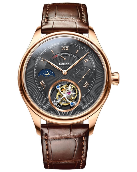 Đồng Hồ Nam Lobinni No.8886-2 Tourbillon