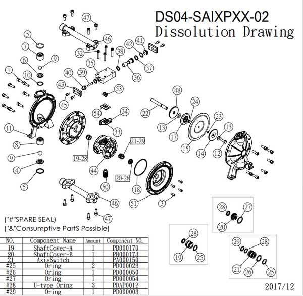 Phụ kiện bơm màng TDS DS04 Inox