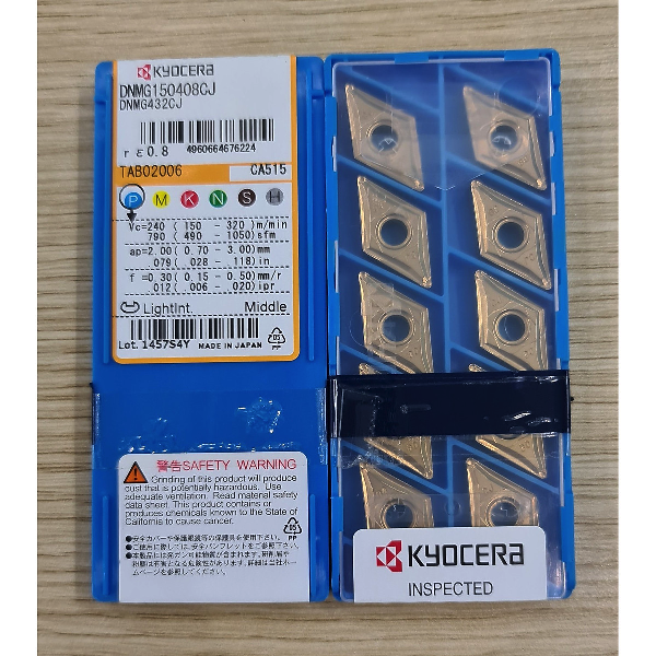 Mảnh chip tiện ngoài kyocera phủ CVD