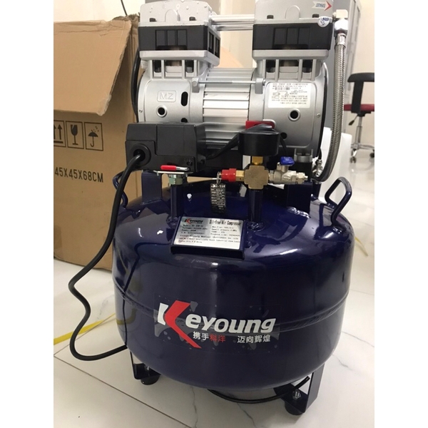 Máy nén khí nha khoa không dầu - Máy nén đơn - Máy nén khí cho 1 ghế răng