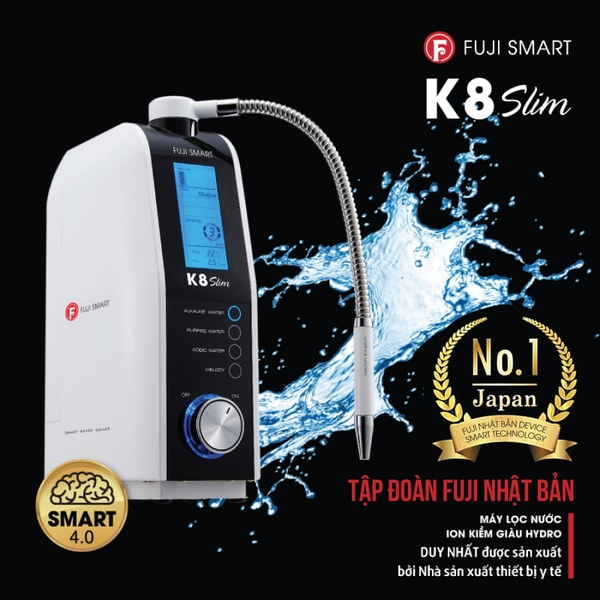 Máy lọc nước ion kiềm Fuji Smart K8 Slim