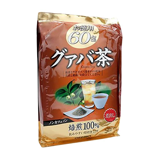 Trà giảm cân tinh chất lá ổi Orihiro Guava Nhật 60 gói