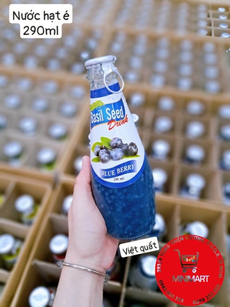 Nước ép trái cây hạt é  Basil Seed - Thailand 290ml (việt quất)