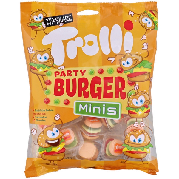 Kẹo Dẻo Trolli Mini Burger 170g