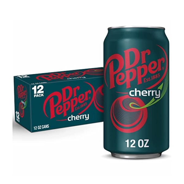 Nước ngọt Dr Pepper Soda Mỹ vị Cherry 355ml ( Lốc 12 lon)