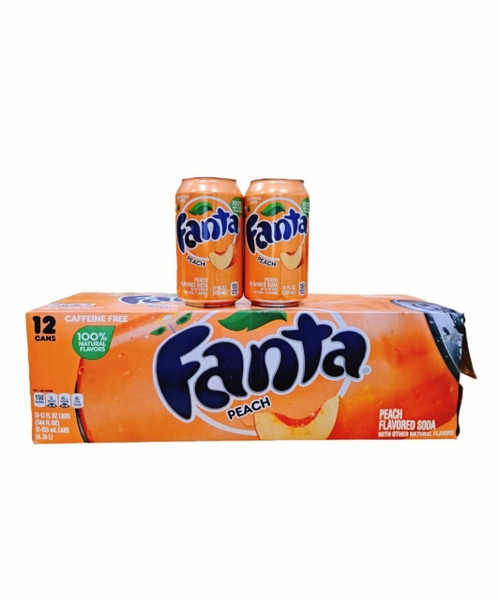 Nước Ngọt Fanta Mỹ 355ml vị Đào ( Lốc 12 lon)