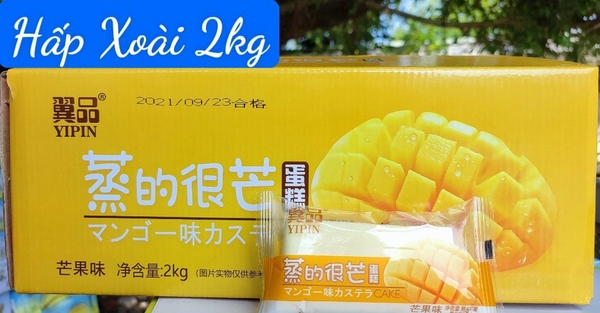 Bánh Bông Lan Yipin hấp 500g (Xoài)