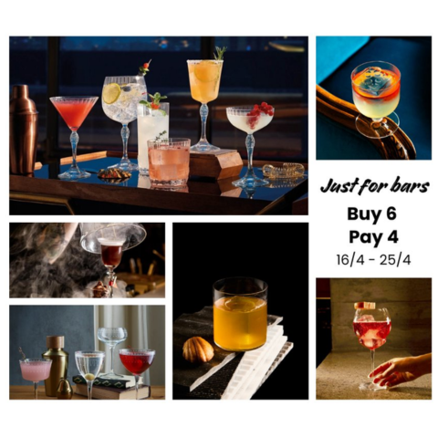 MỘT OFFER ĐẶC BIỆT GỬI TẶNG RIÊNG CHO CÁC BẠN QUÁN BAR: MUA 6 - TÍNH TIỀN 4