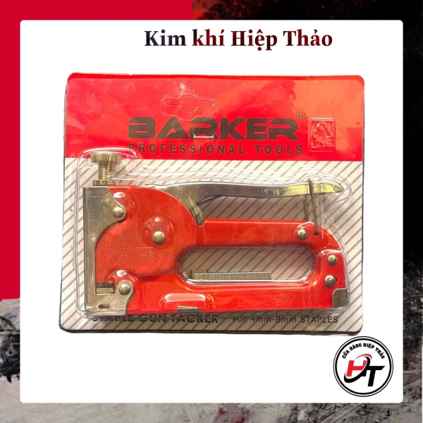 Máy bấm ghim gỗ súng bắn ghim cầm tay kìm dập gim đỏ BAKER SBG-BK Kim ...