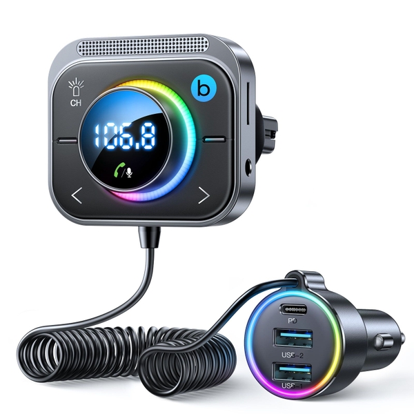 Tẩu sạc nhanh Joyroom hỗ trợ phát nhạc qua Bluetooth CL18 Car Wireless FM Transmitter