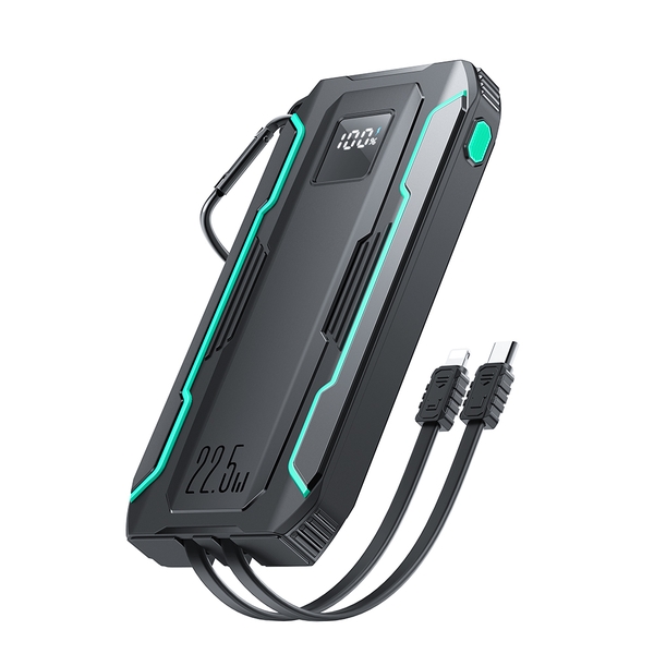 Sạc dự phòng Joyroom 2.4A Power Bank L016 tích hợp kèm 2 cáp sạc , đèn pin và âm thanh SOS du lịch dùng cho điện thoại , máy tính bảng