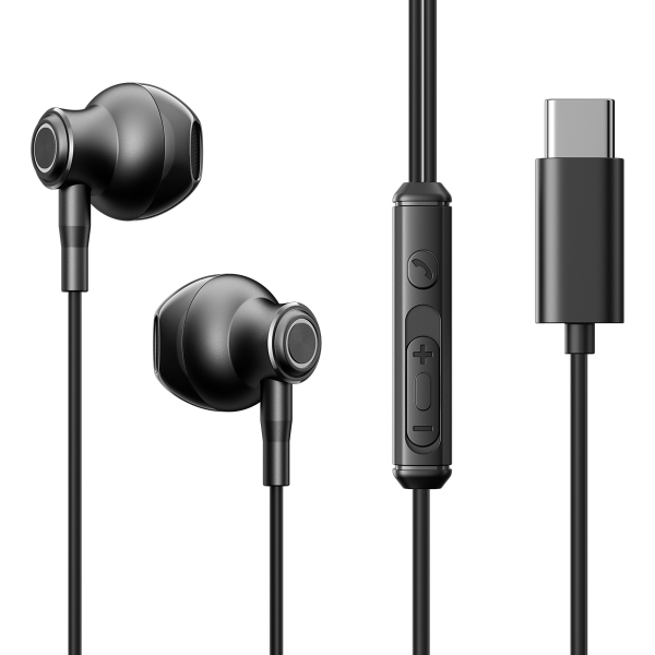 Tai nghe có dây Joyroom EC07 cổng Type C thiết kế kim loại nửa tai Earbuds kiểu dáng Airpod dùng cho điện thoại, laptop, máy tính