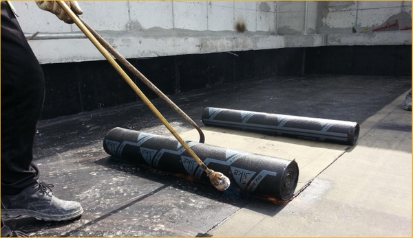 Chống thấm bằng màng khò nóng chống thấm gốc Bitum