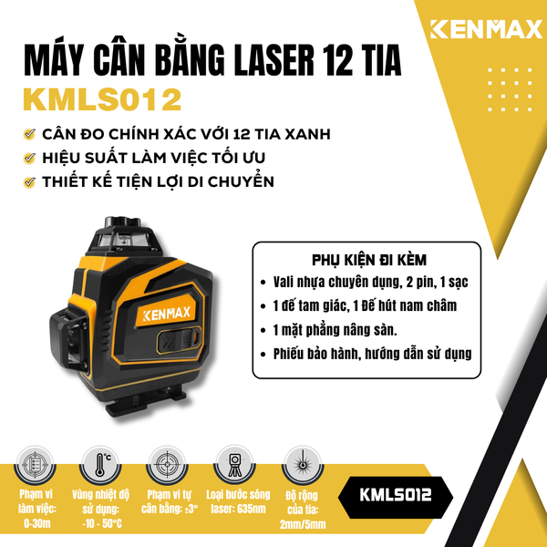 Máy cân bằng tia laser KMLS012 | TNT VIỆT NAM