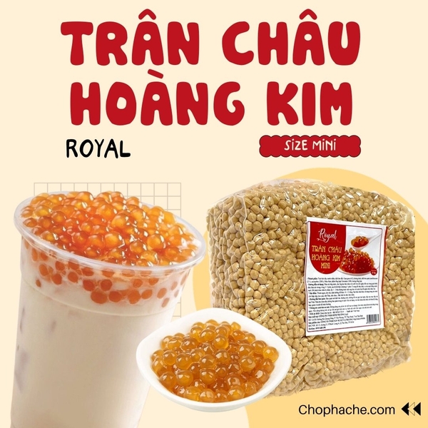 Trân châu mini Royal 1kg _ hoàng kim