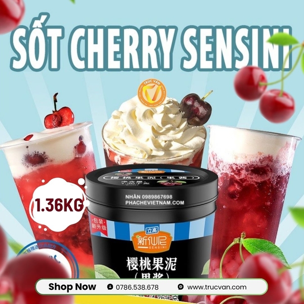 Mứt / Sốt cherry sensini 1.36kg