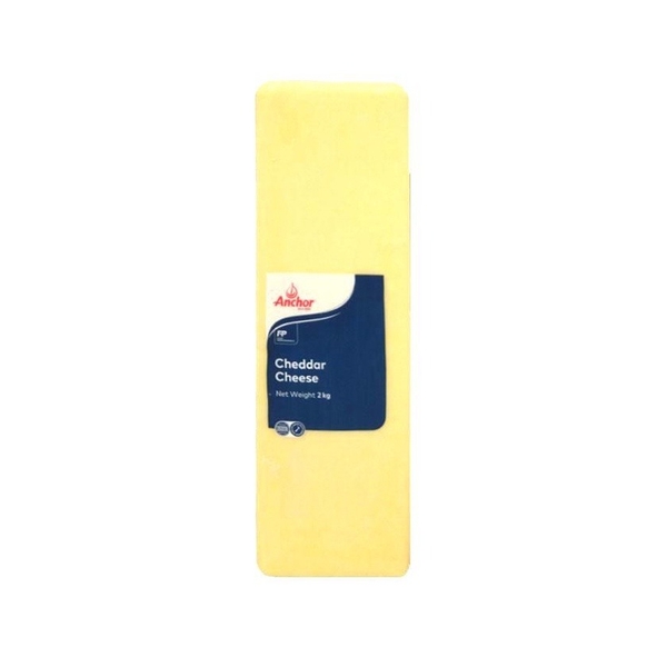 Phô mai Cheddar Anchor New Zealand khối 2kg