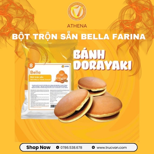 Athena - Bột trộn sẵn Bella Farina Bánh đồng xu, bánh cá, bánh doremon 1kg