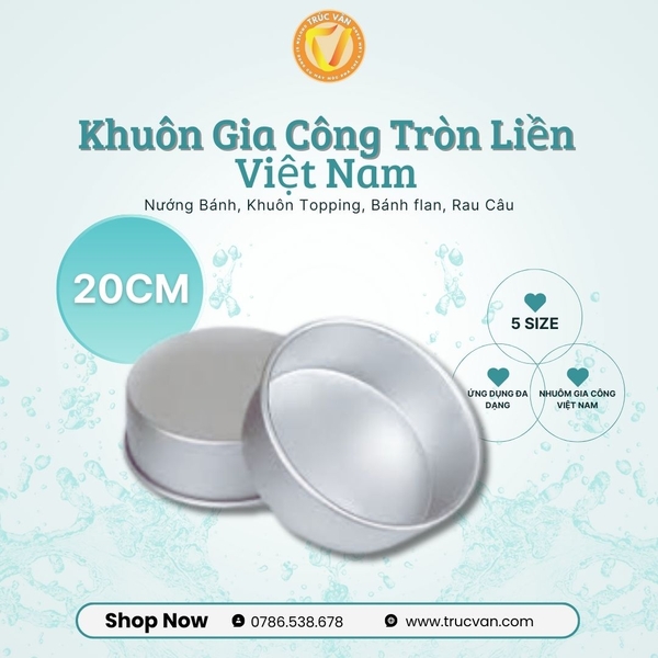 Khuôn gia công tròn liền 20cm
