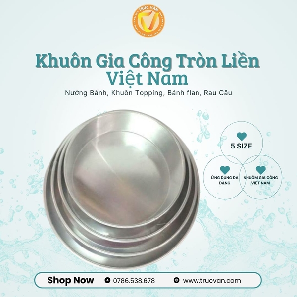 Khuôn gia công tròn liền 20cm