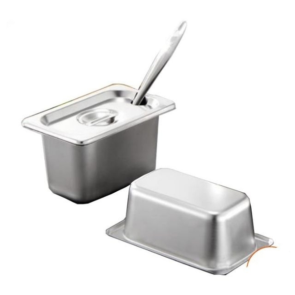 Khay inox 1/9 cao 10cm