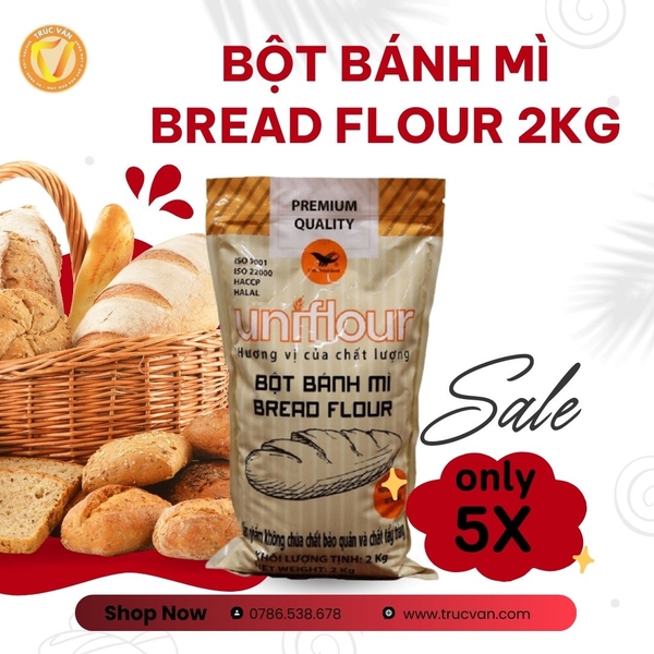 Bột bánh mì Uniflour 2kg