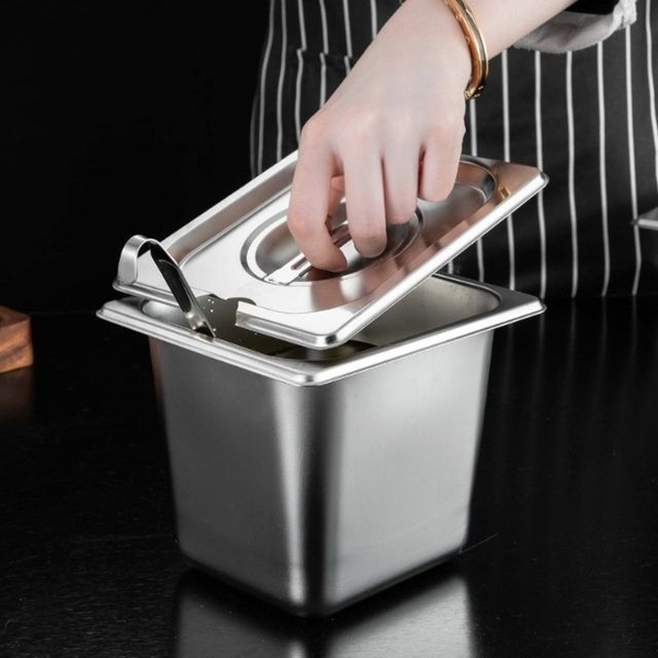 Khay inox 1/9 cao 10cm