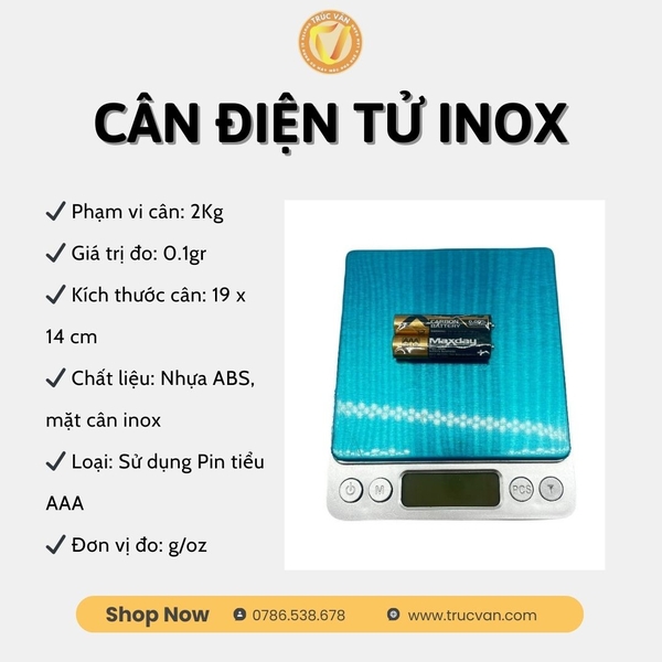 Cân điện tử inox