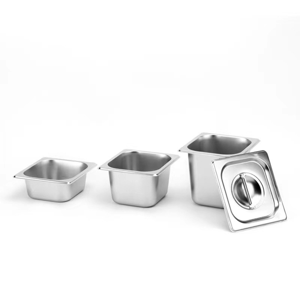Khay inox 1/6 cao 10cm