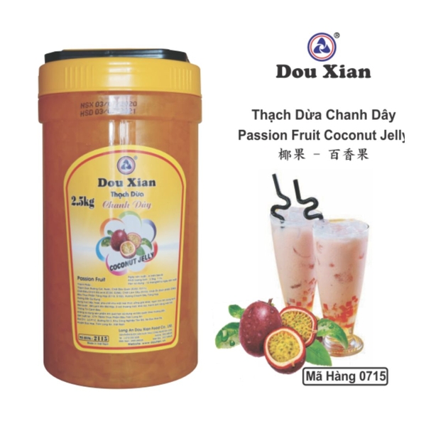 Thạch Dừa Dou Xian Chanh dây 2.5kg