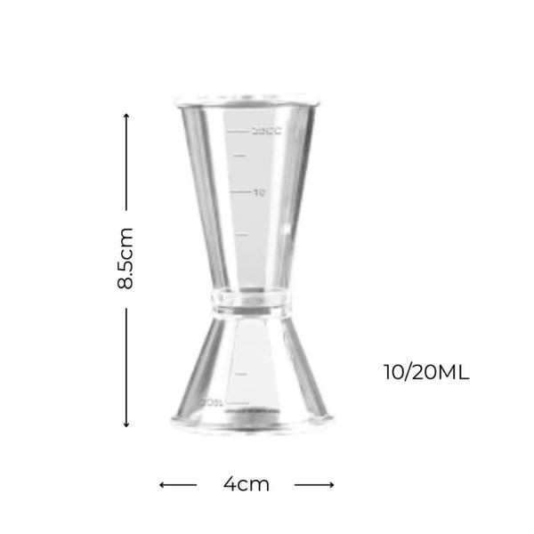 Jigger nhựa chia vạch 10-20ml