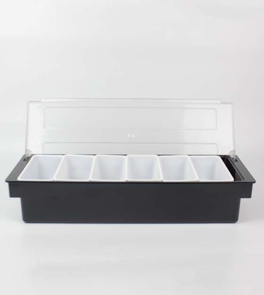 Khay topping nhựa 5 ngăn