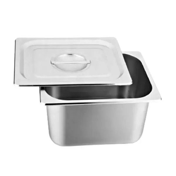 Khay inox 1/6 cao 10cm