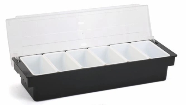 Khay topping nhựa 6 ngăn