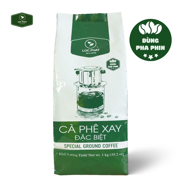 Cà phê xay đặc biệt Lộc Phát - Pha phin
