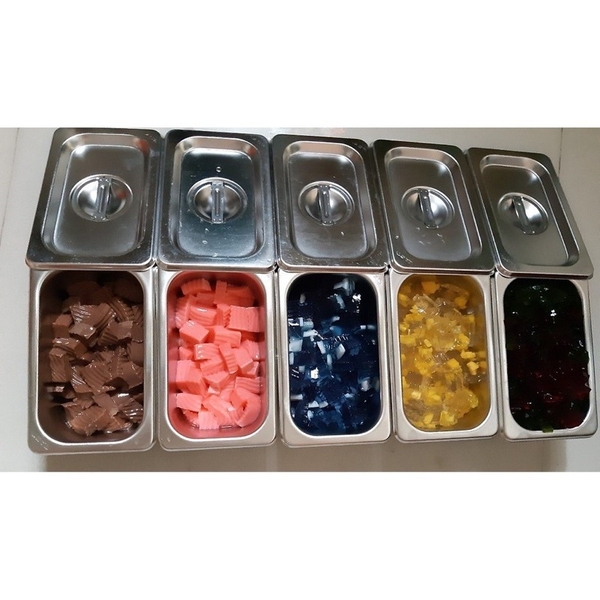 Khay inox 1/9 cao 10cm