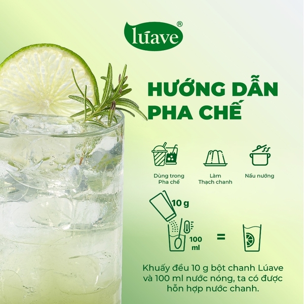 Bột chanh Lúave 400g