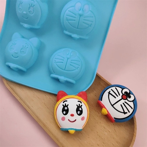 Khuôn silicon 6 hình Doraemon, Doremi